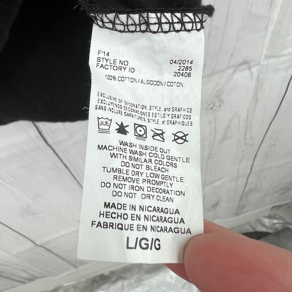 Majestic LARGE Black Giants Baseball MLB Fitted Tee Shirt T-Shirt Short Sleeve - Picture 9 of 9